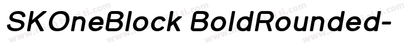 SKOneBlock BoldRounded字体转换